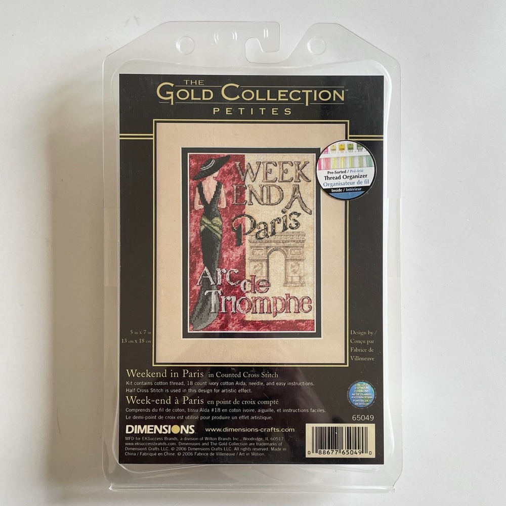Dimensions Gold Petites Weekend in Paris Cross Stitch Kit 65049 Arc de Triomphe⁠